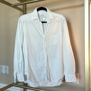 Frank and Eileen denim distressed button down